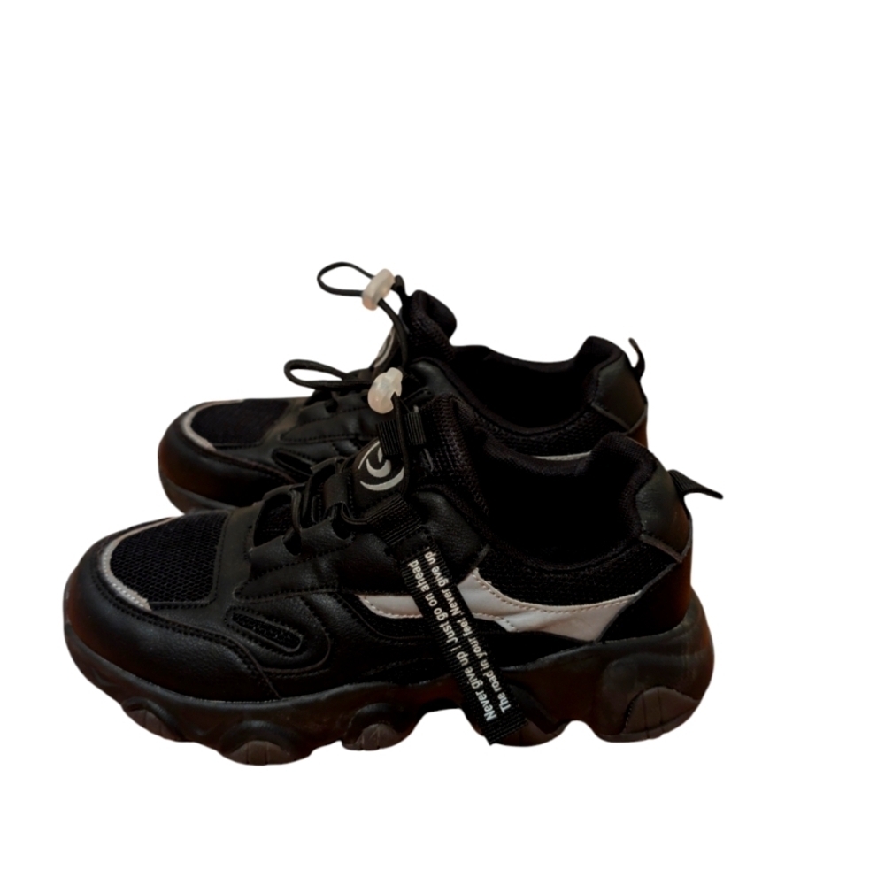 Santiro Boys Shoes Lightweight Fashion Kids Girls Sneakers Black Size 5 Big Kid - Picture 5 of 7